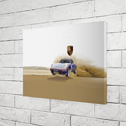 Холст прямоугольный Porsche - гонки в пустыне, цвет: 3D-принт — фото 2