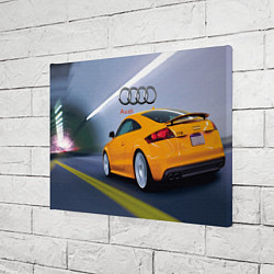 Холст прямоугольный Audi TT мчится в тоннеле, цвет: 3D-принт — фото 2