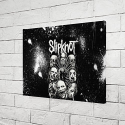 Холст прямоугольный Slipknot Black, цвет: 3D-принт — фото 2