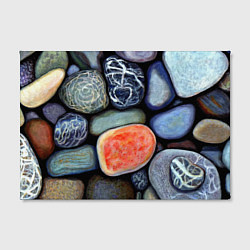 Холст прямоугольный Цветные камушки, цвет: 3D-принт — фото 2