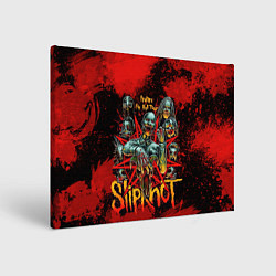 Холст прямоугольный Slipknot red satan, цвет: 3D-принт