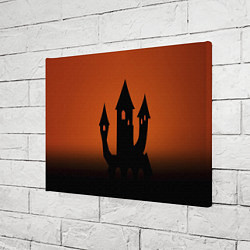 Холст прямоугольный Halloween - замок ведьм, цвет: 3D-принт — фото 2