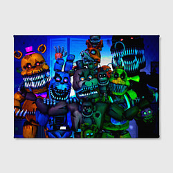 Холст прямоугольный Five Nights at Freddys 4, цвет: 3D-принт — фото 2