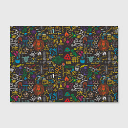 Холст прямоугольный Шпаргалка по химии, цвет: 3D-принт — фото 2