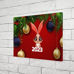 Холст прямоугольный Кролик 2023, цвет: 3D-принт — фото 2