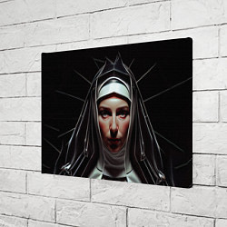 Холст прямоугольный Нейросеть: монахиня, цвет: 3D-принт — фото 2