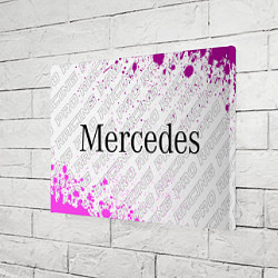 Холст прямоугольный Mercedes pro racing: надпись и символ, цвет: 3D-принт — фото 2