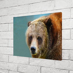 Холст прямоугольный Русский бурый медведь, цвет: 3D-принт — фото 2