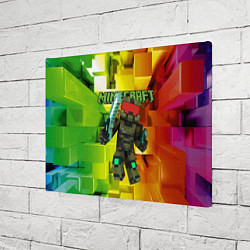 Холст прямоугольный Minecraft - Мастер Чиф, цвет: 3D-принт — фото 2