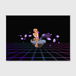 Холст прямоугольный Ретро девушка на острове, цвет: 3D-принт — фото 2