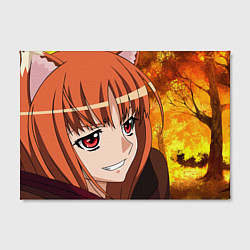 Холст прямоугольный Spice and Wolf - autumn, цвет: 3D-принт — фото 2