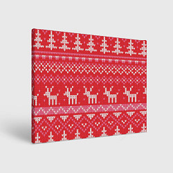 Холст прямоугольный Тёплые олени, цвет: 3D-принт