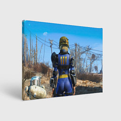 Холст прямоугольный Vault 111 suit at Fallout 4 Nexus, цвет: 3D-принт