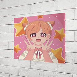 Холст прямоугольный Симпатичное аниме, цвет: 3D-принт — фото 2