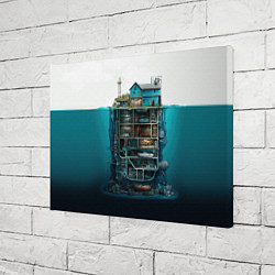 Холст прямоугольный Подводный дом, цвет: 3D-принт — фото 2