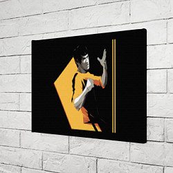Холст прямоугольный Брюс Ли арт, цвет: 3D-принт — фото 2