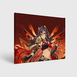 Холст прямоугольный Dehya Genshin Impact, цвет: 3D-принт