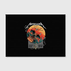 Холст прямоугольный Metallica - Металлика, цвет: 3D-принт — фото 2