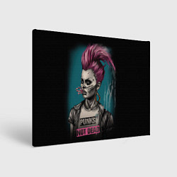 Холст прямоугольный Punks no dead girl, цвет: 3D-принт