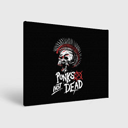 Холст прямоугольный Punks not dead - анархия, цвет: 3D-принт