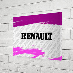 Холст прямоугольный Renault pro racing: надпись и символ, цвет: 3D-принт — фото 2