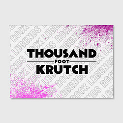 Холст прямоугольный Thousand Foot Krutch rock legends: надпись и симво, цвет: 3D-принт — фото 2