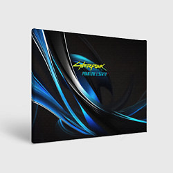 Картина прямоугольная Cyberpunk 2077 phantom liberty blue abstract