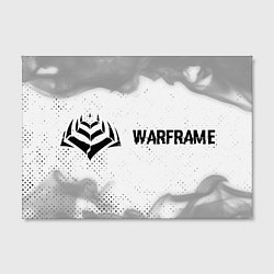 Холст прямоугольный Warframe glitch на светлом фоне: надпись и символ, цвет: 3D-принт — фото 2