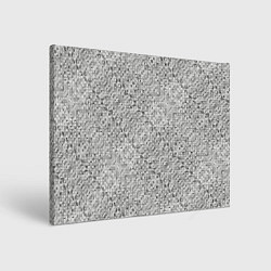 Холст прямоугольный Серебряное плетение, цвет: 3D-принт