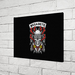 Холст прямоугольный Megadeth - ядерный череп, цвет: 3D-принт — фото 2