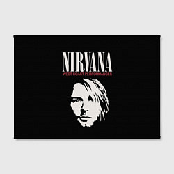 Холст прямоугольный Nirvana - Kurt Cobain, цвет: 3D-принт — фото 2