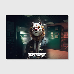 Холст прямоугольный Payday 3 lion, цвет: 3D-принт — фото 2