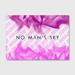 Холст прямоугольный No Mans Sky pro gaming: надпись и символ, цвет: 3D-принт — фото 2