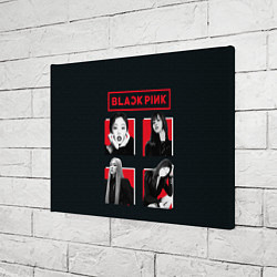 Холст прямоугольный Blackpink retro girls, цвет: 3D-принт — фото 2