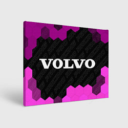 Холст прямоугольный Volvo pro racing: надпись и символ, цвет: 3D-принт