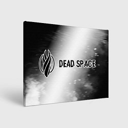 Холст прямоугольный Dead Space glitch на светлом фоне: надпись и симво, цвет: 3D-принт