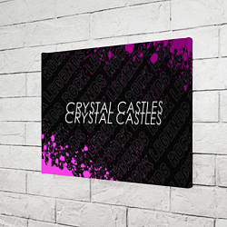 Холст прямоугольный Crystal Castles rock legends: надпись и символ, цвет: 3D-принт — фото 2