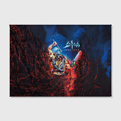 Холст прямоугольный Sodom Cod red, цвет: 3D-принт — фото 2