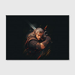 Холст прямоугольный Ведьмак Геральт - персонаж, цвет: 3D-принт — фото 2