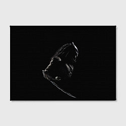 Холст прямоугольный Хищник на черном фоне, цвет: 3D-принт — фото 2