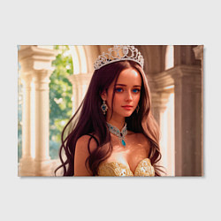 Холст прямоугольный Девушка принцесса в алмазных украшениях, цвет: 3D-принт — фото 2
