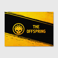 Холст прямоугольный The Offspring - gold gradient: надпись и символ, цвет: 3D-принт — фото 2