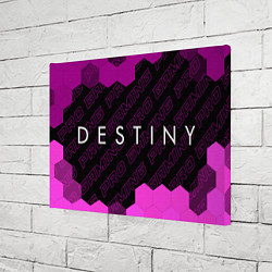 Холст прямоугольный Destiny pro gaming: надпись и символ, цвет: 3D-принт — фото 2