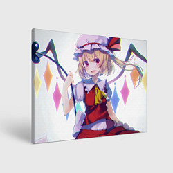 Холст прямоугольный Touhou Project Фландр Скарлет, цвет: 3D-принт