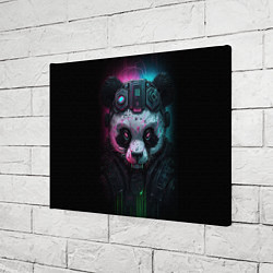 Холст прямоугольный Киберпанк панда, цвет: 3D-принт — фото 2