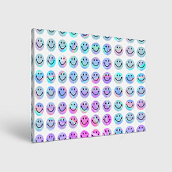 Холст прямоугольный Smiley holographic, цвет: 3D-принт