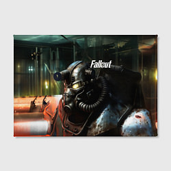 Холст прямоугольный Fallout dark style, цвет: 3D-принт — фото 2