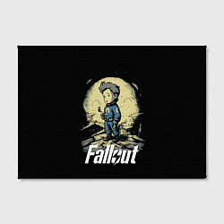 Холст прямоугольный Fallout boy, цвет: 3D-принт — фото 2