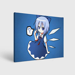 Холст прямоугольный Touhou Project Cirno Baka, цвет: 3D-принт