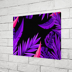 Холст прямоугольный Floral composition - neon, цвет: 3D-принт — фото 2